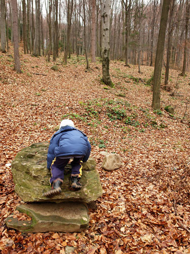 Foto copilul escaladand la Mogosa (c) Petru Goja 